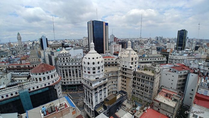 Buenos Aires, Argentina, desde el mirador de la Galería Güemes