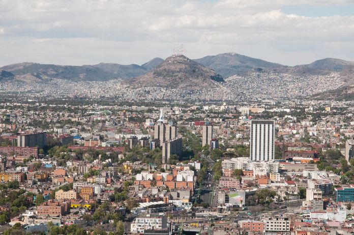 Vista panorámica de la Ciudad de México - México