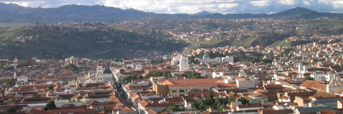 Panorámica de la ciudad de Sucre, capital de Bolivia
