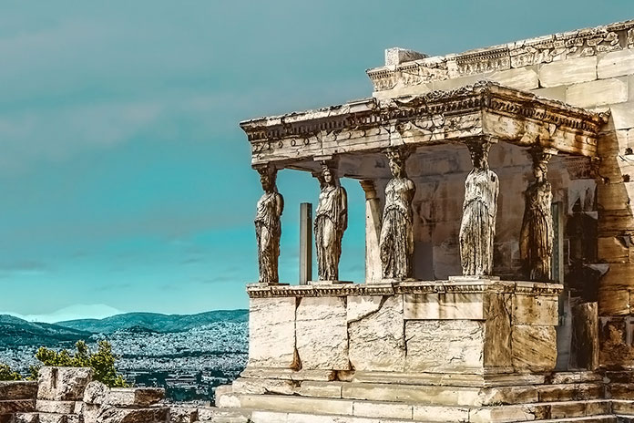 Las cariatides de la Acrópolis de Atenas