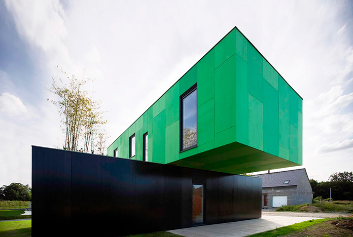 Casa fabricada con contenedores reciclados