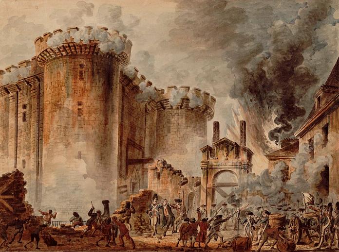 Toma del fuerte de la Bastilla, producto del descontento social previo a la Revolución Francesa