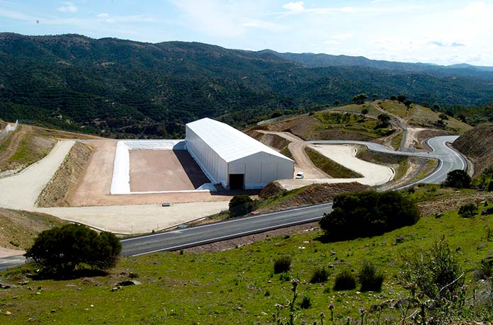 Cementerio nuclear El Cabril en Córdoba, España