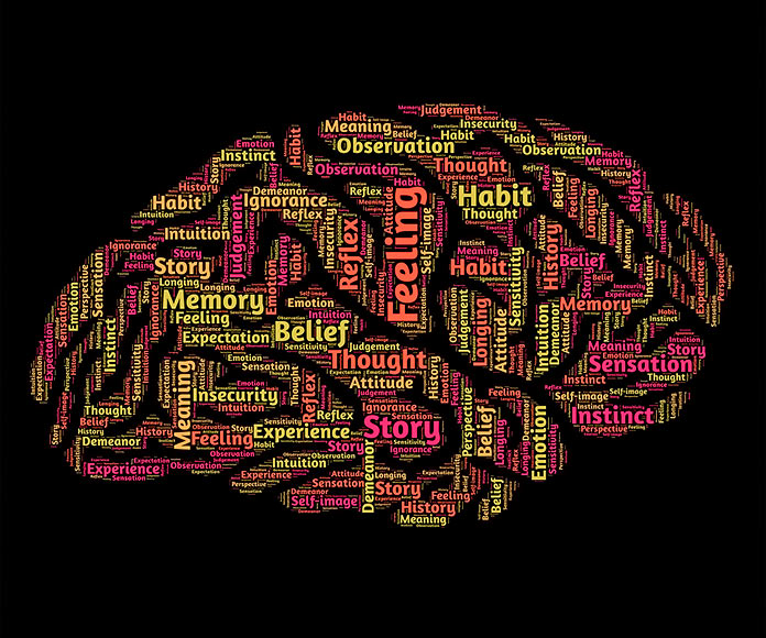 cerebro representado en palabras