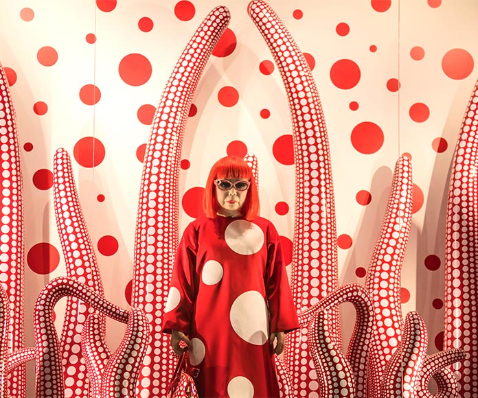 Yayoi Kusama en el Museo Louisiana de arte moderno, Dinamarca