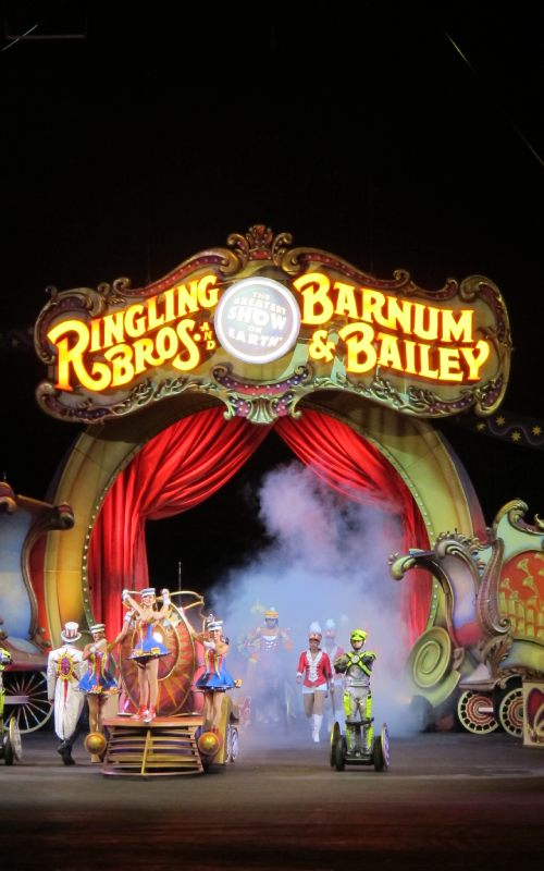 Show de The Ringling Barnum bros & Baley Circus.