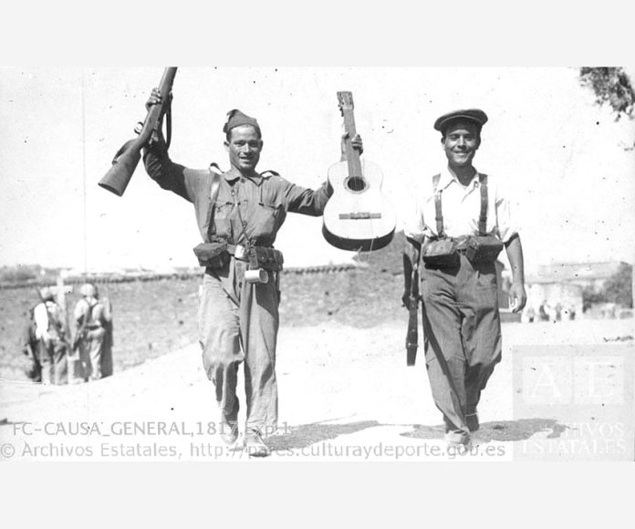Milicianos valencianos de la Columna 