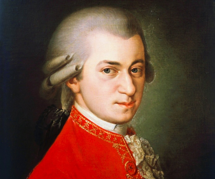 Retrato póstumo de Mozart.