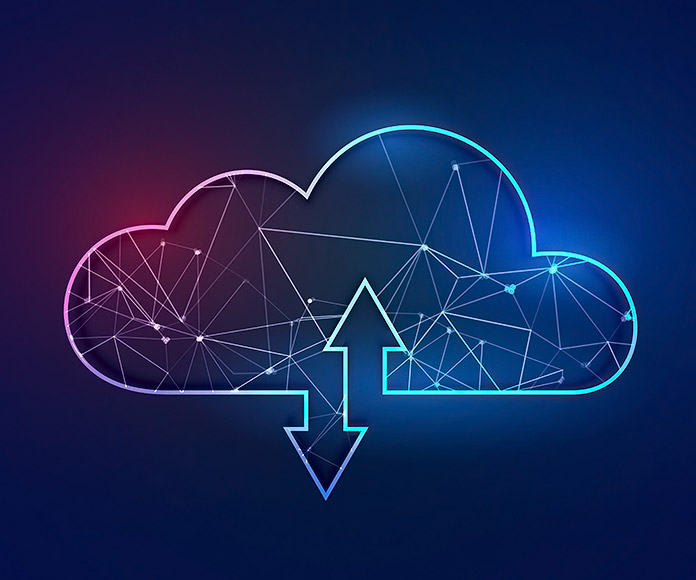 gráfico de una nube de datos