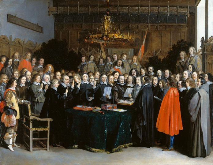 Firma del Tratado hispano-holandés de Münster - Guerra de los Treinta Años