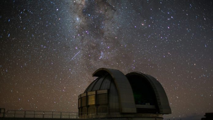 Vista del cielo con las estrellas