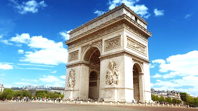 Edificios antiguos:  Arco de Triunfo de París