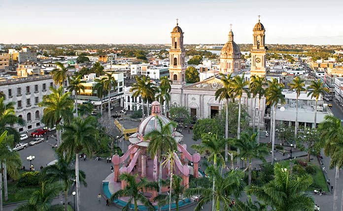 Construcciones antiguas: Casco Histórico de Tampico, México