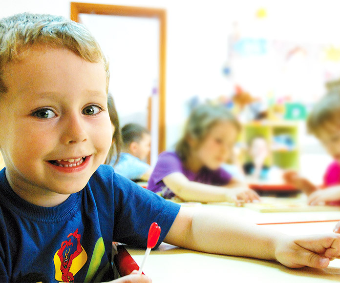 Niños en un aula