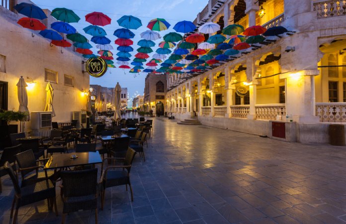 Souq Waqif, en la ciudad de Doha.