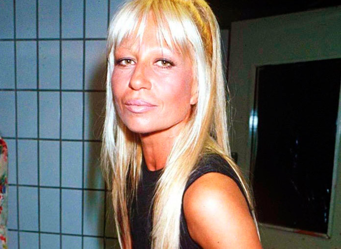 Donatella Versace antes