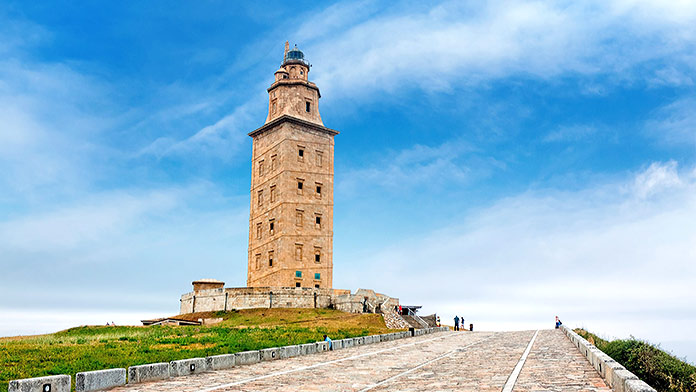 Edificios antiguos: Torre de Hércules, A Coruña