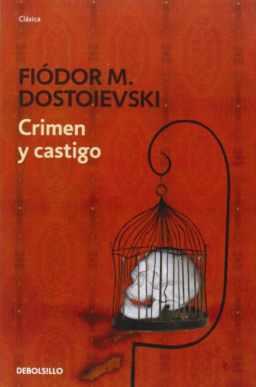 El cover del libro es una jaula que encierra a una calavera blanca. 
