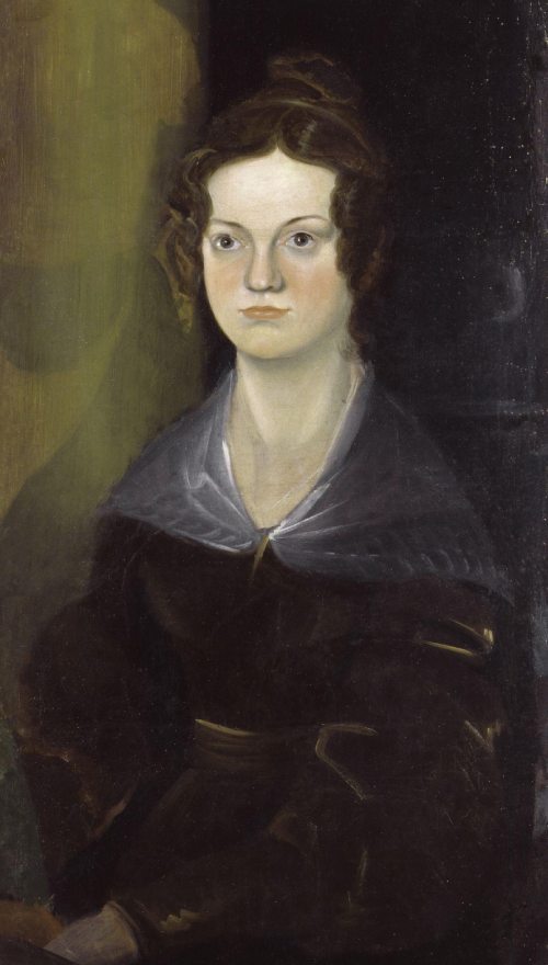 La escritora se muestra en una imagen retratada en pintura al óleo.