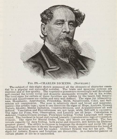 En la imagen se muestra a Charles Dickens retratado en la página de un libro.