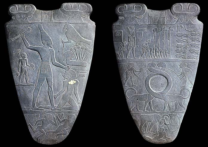 Escritura pictográfica - Paleta de Narmer