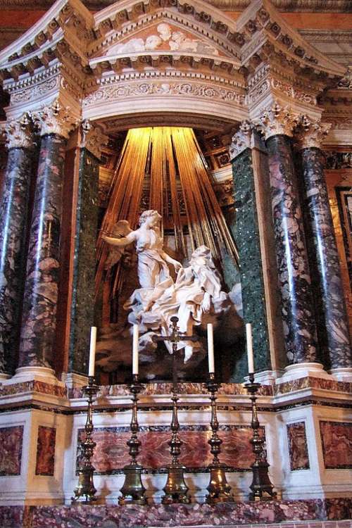 Esculturas italianas - El éxtasis de Santa Teresa, Gian Lorenzo Bernini