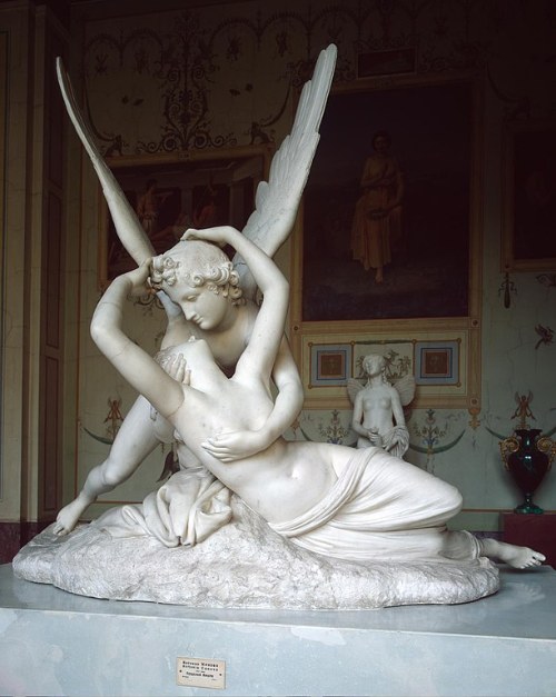Esculturas italianas - Psique reanimada por el beso del amor, Antonio Canova