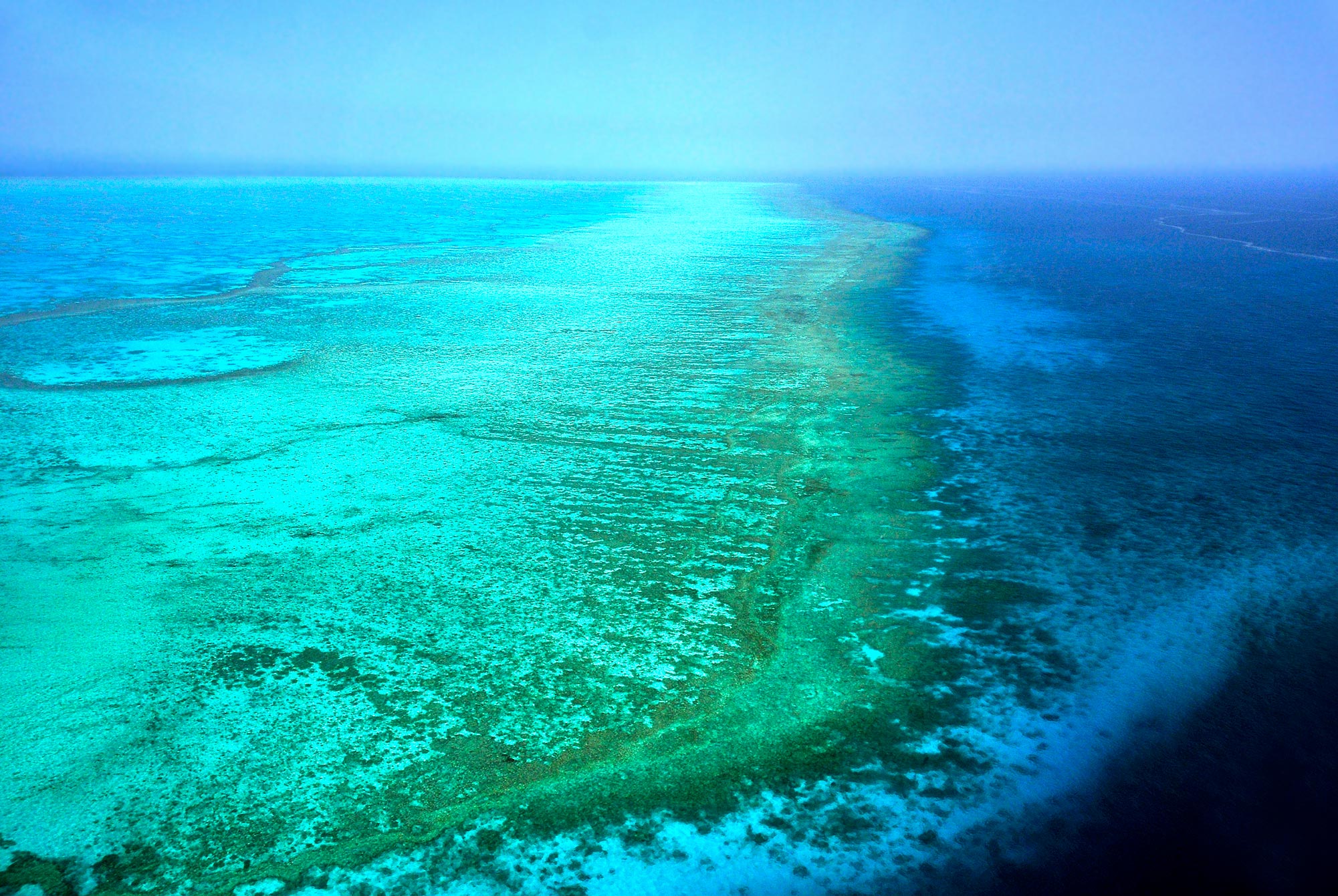Vista aérea de la Gran Barrera de Coral