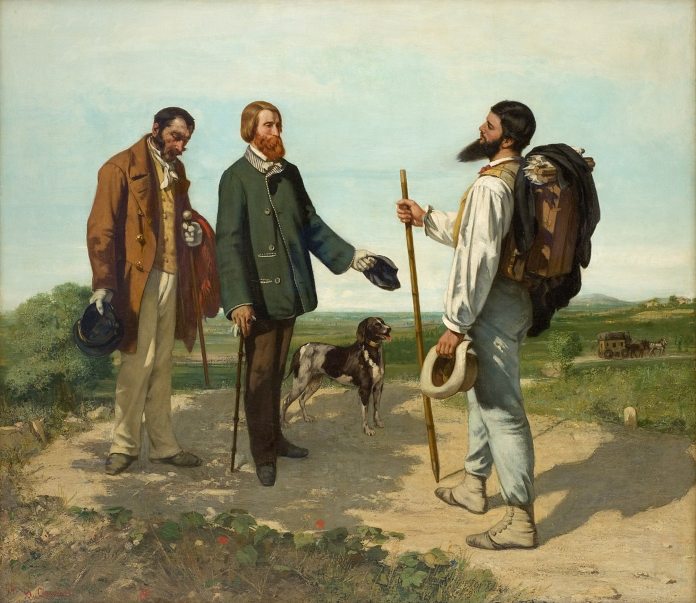 Estilo realista - Bonjour, Monsieur Courbet - Gustave Courbet
