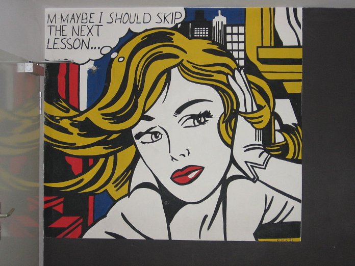 Estilos pictóricos- Arte pop - Reproducción del cuadro M-Maybe, de Roy Lichtenstein