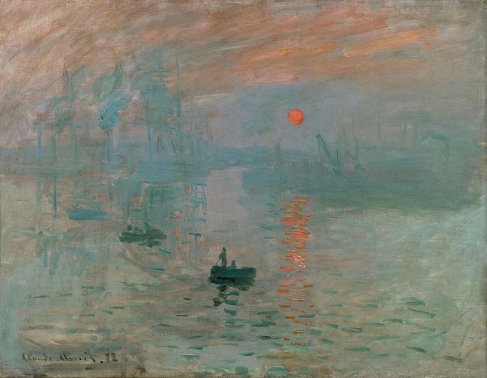 Estilos pictóricos - Impresionismo - Impresión, sol naciente, de Claude Monet