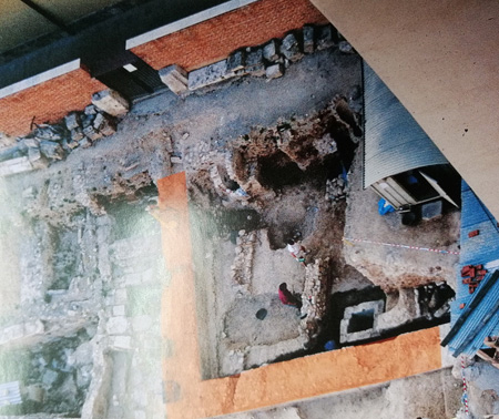 La excavación del edificio del Almudín