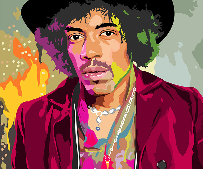Jimi Hendrix es uno de los famosos muertos por atragantamiento.