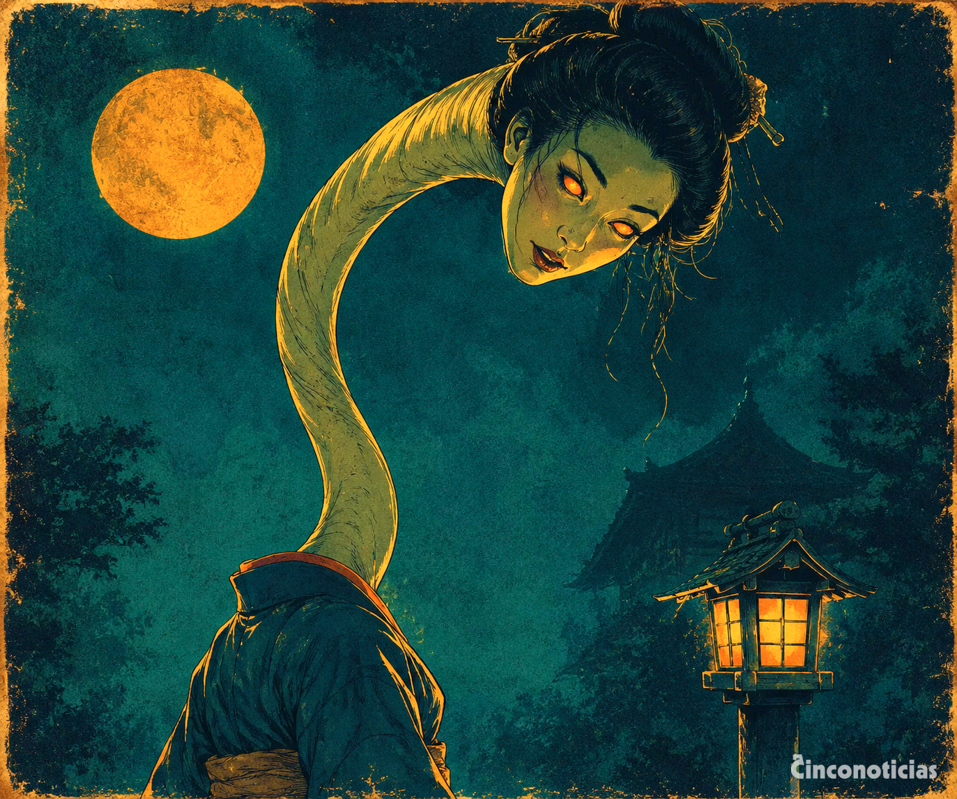 Fantasmas japoneses yokai: figuras etéreas y misteriosas de la mitología japonesa
