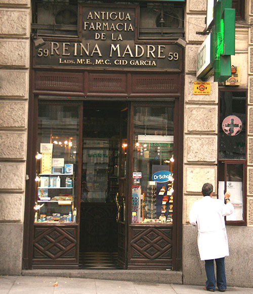 Farmacia de la Reina Madre, Madrid.