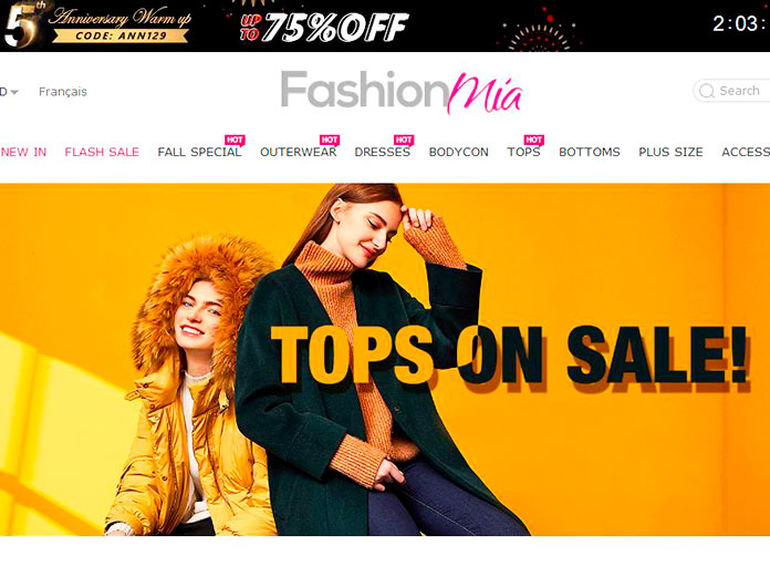 Web de Fashionmia