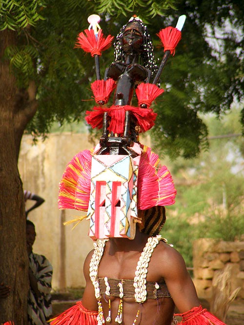 Máscara Satimbé-Sangha, del pueblo Dogón, Mali 