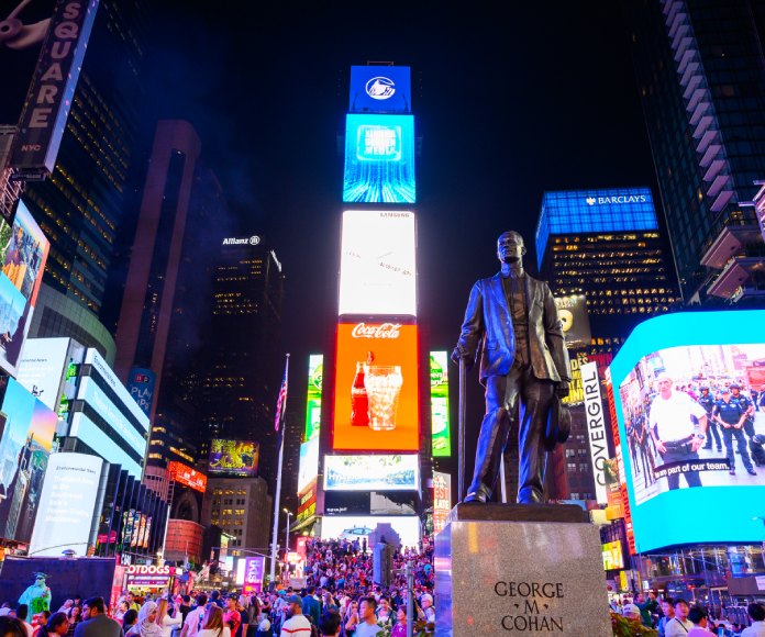 Publicidad en Times Square.