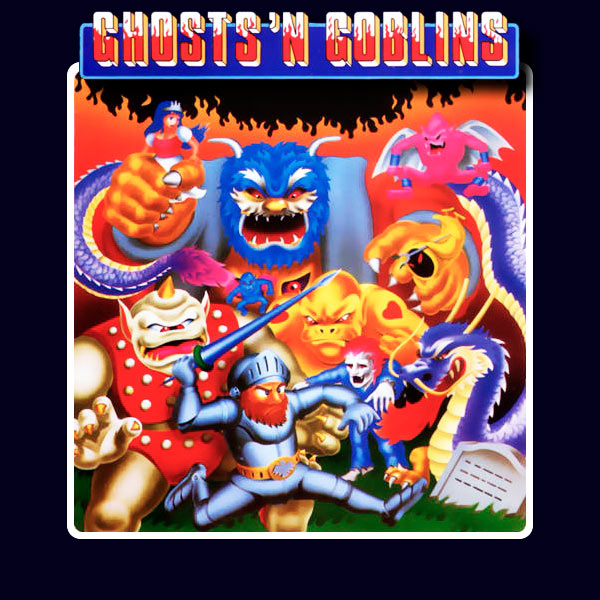 Carátula del juego arcade Ghosts'n Goblins