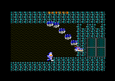 Fase de las cavernas en el juego arcade Ghosts'n Goblins