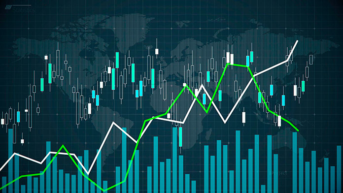 Gráfica de tendencias para predecir el comportamiento del mercado de divisas