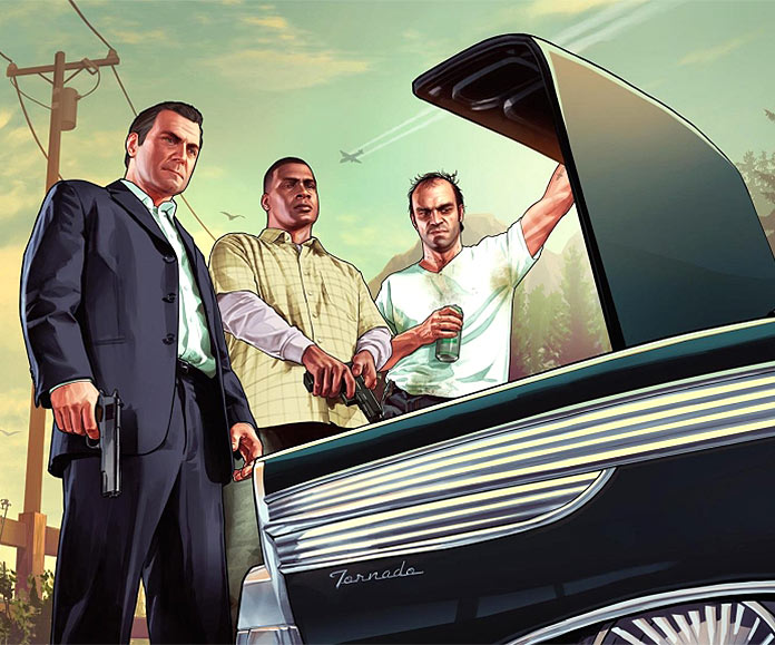 Personajes de Grand Theft Auto V (Rockstar Games).