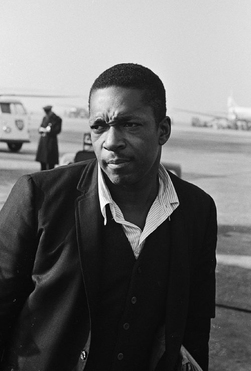 Retrato de John Coltrane en Holanda.