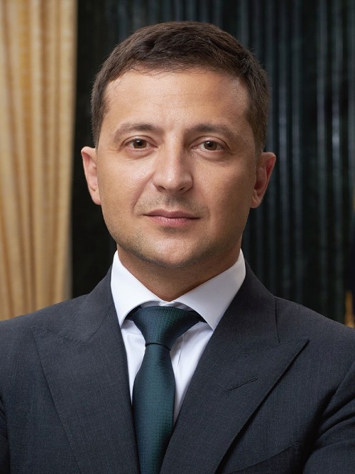 Retrato oficial del sexto presidente de Ucrania.