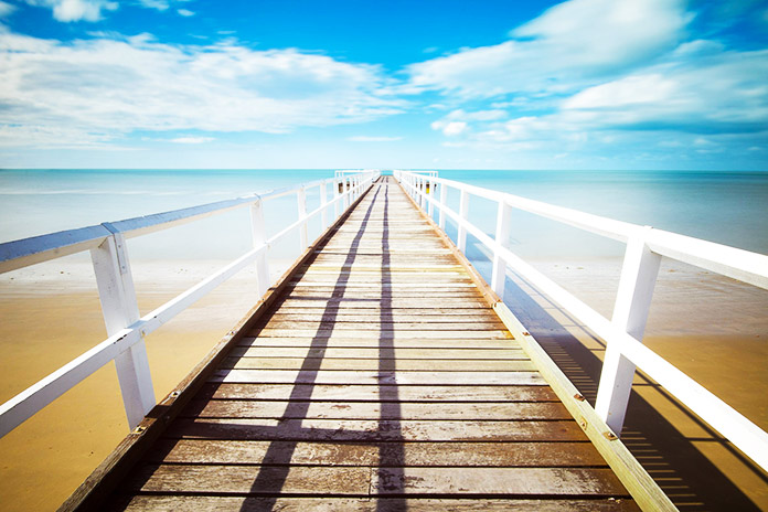 Muelle en el mar 