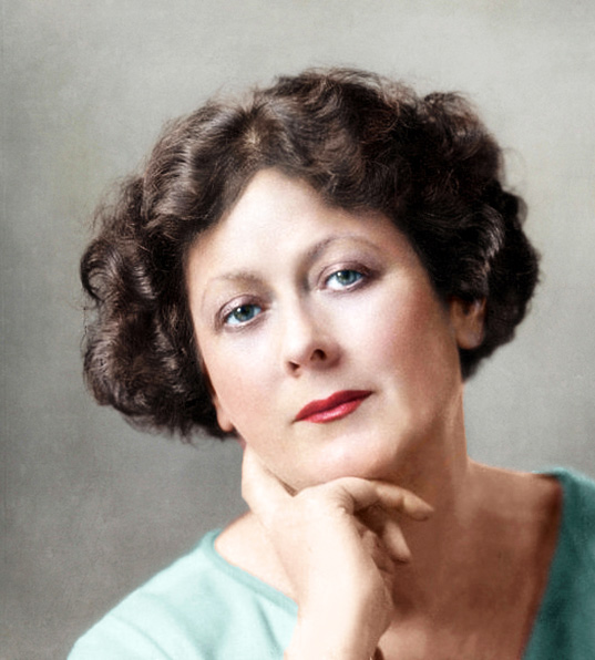 Foto coloreada de Isadora Duncan