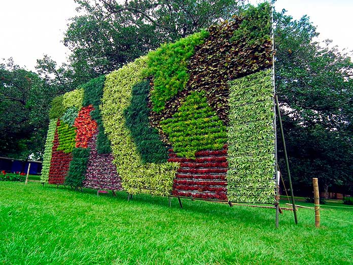 Jardín vertical de sustrato