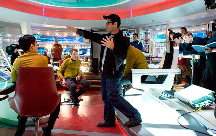 JJ Abrams en el set de Star Trek