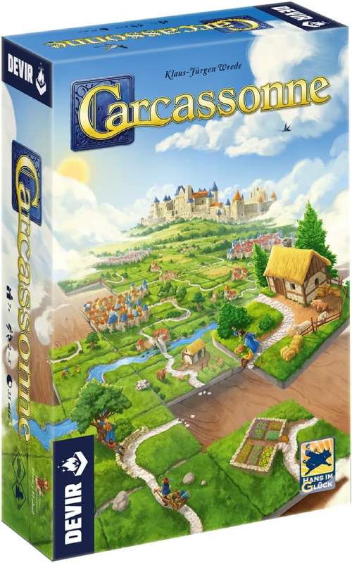 Empaque del juego Carcassonne.
