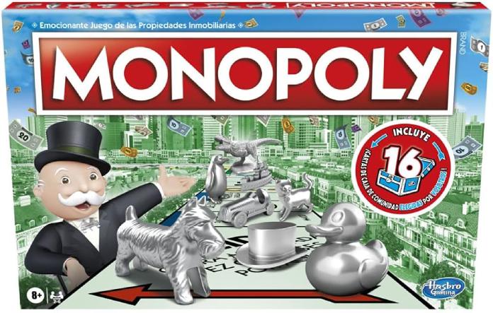 Empaque del juego Monopoly.
